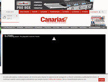 Tablet Screenshot of canarias7.es